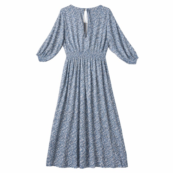 tentree Blue Floral Maxi Dress - Picture 3 of 9